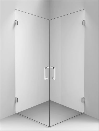 Hartglasduschkabine - Concept 4 - BALTECO AS - mit Flügeltür / für Eckeinbau / für Privatgebrauch