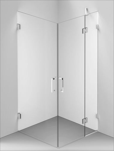 Hartglasduschkabine - Concept 5 - BALTECO AS - mit Flügeltür / für Eckeinbau / für Privatgebrauch