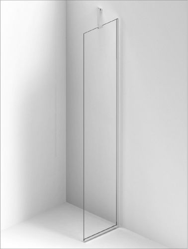 Festinstallierte Duschwand - Extra Line - BALTECO AS - für Eckeinbau / Hartglas / maßgefertigt
