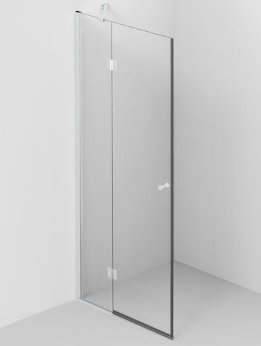 Faltbare Duschwand - Fold Plus - BALTECO AS - einflügelig / für Eckeinbau / Hartglas
