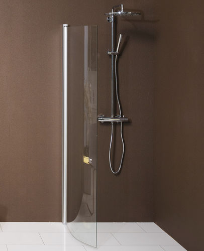 Einflügelige Duschwand - Axis - BALTECO AS - gebogen / für Eckeinbau / rechts