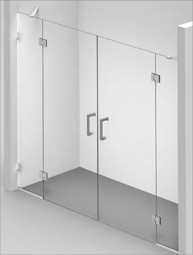 Einflügelige Duschwand - Concept 10 - BALTECO AS - für Nischen / Hartglas / maßgefertigt