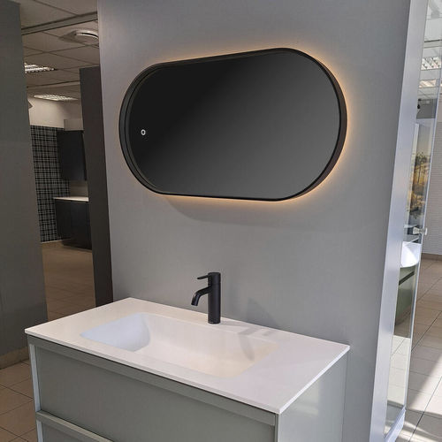 Wandmontierter Spiegel für Badezimmer - SP series - BALTECO AS - modern / oval / Aluminium