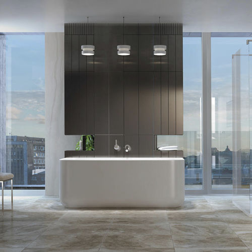 Freistehende Badewanne - Gamma 160 - BALTECO AS - für Wohnungen / zur beruflichen Nutzung / Mineralwerkstoff