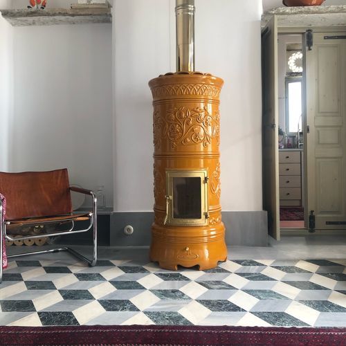 Holz-Kaminofen - RONDÒ - LA CASTELLAMONTE Stufe di Ceramica - 0 - 5 kW / 5 kW...10 kW / freistehend