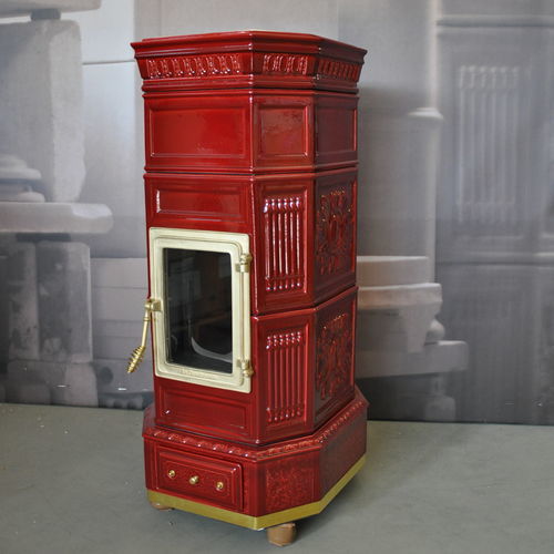 Holz-Kaminofen - OTTAGONA - LA CASTELLAMONTE Stufe di Ceramica - 5 kW...10 kW / 10 kW...20 kW / freistehend