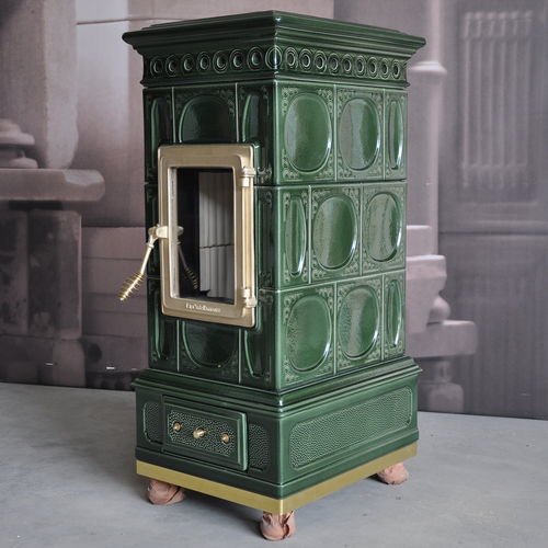 Holz-Kaminofen - VOLUTA  - LA CASTELLAMONTE Stufe di Ceramica - 5 kW...10 kW / 10 kW...20 kW / freistehend