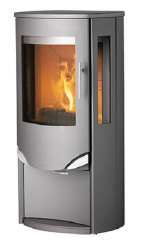 Holz-Kaminofen - PRIO 6 - LOTUS Heating Systems A/S - mit 3 Sichtseiten / modern / Metall