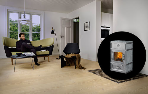 Holz-Kaminofen - 2080 - LOTUS Heating Systems A/S - traditionell / Stahl