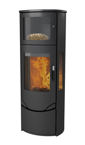 Holz-Kaminofen - PRIO 7 - LOTUS Heating Systems A/S - mit 3 Sichtseiten / modern / Metall
