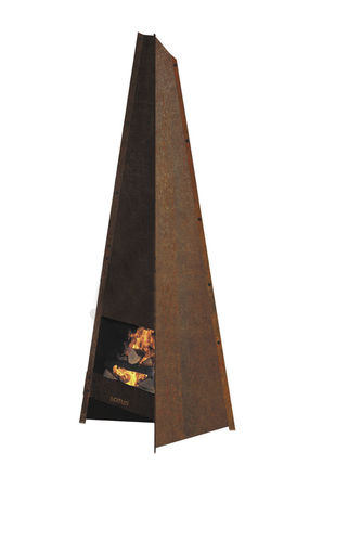 Holz-Kaminofen - LOTUS Heating Systems A/S - Zentral / modern / Stahl