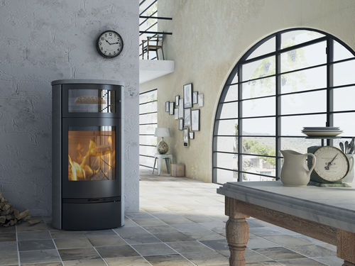 Holz-Kaminofen - JUBILEE 35 S  - LOTUS Heating Systems A/S - modern / Speckstein / mit Backofen