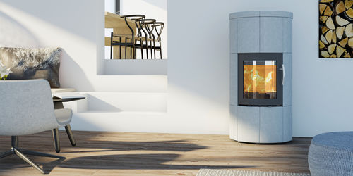 Holz-Kaminofen - M2 - LOTUS Heating Systems A/S - modern / Speckstein