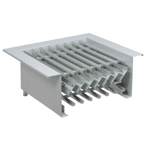 Aluminium-Lüftungsgitter - WSG-H SERIES - Lucoma - Edelstahl / anodisiertes Aluminium / Kupfer