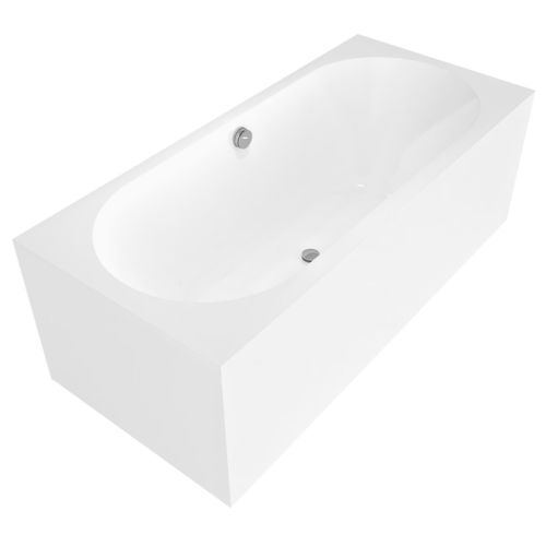 Freistehende Badewanne - 32611MNL - Polysan s.r.o. - für Wohnungen / Verbundwerkstoff / modern