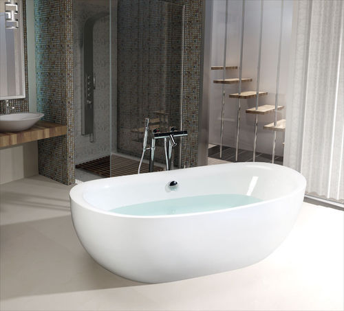 Ovale Badewanne - Polysan s.r.o. - freistehend / Acryl / weiß