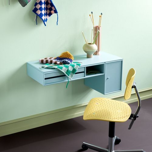 Wandmontierter Schreibtisch - BUREAU - Montana Furniture - modern / lackiertes MDF / gerade