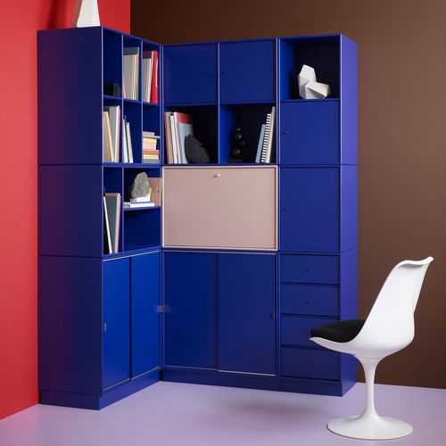 Moderner Sekretär - 4119 - Montana Furniture - lackiertes MDF / mit integriertem Stauraum / wandmontiert