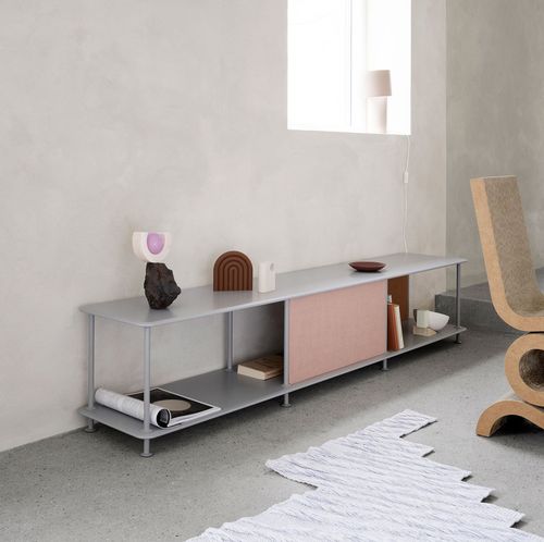 Modernes Regal - Free 111000 - Montana Furniture - lackiertes MDF / lackiertes Metall / mit Magnetbefestigung