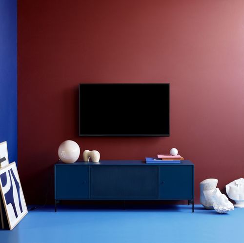 Modernes Fernsehmöbel - OCTAVE III - Montana Furniture - mit Schubladen / lackiertes MDF / braun