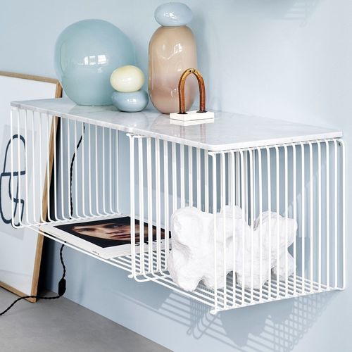Wandmontiertes Regal - Panton Wire - Montana Furniture - modern / Chrom / Metalldraht