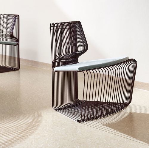 Moderner Stuhl - Pantonova Concave - Montana Furniture - für den Innenraum / Edelstahl / pulverbeschichteter Stahl