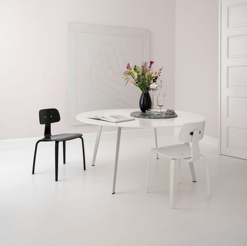 Moderner Esstisch - JW160 - Montana Furniture - Eiche / Laminat / Gestell aus Aluminium