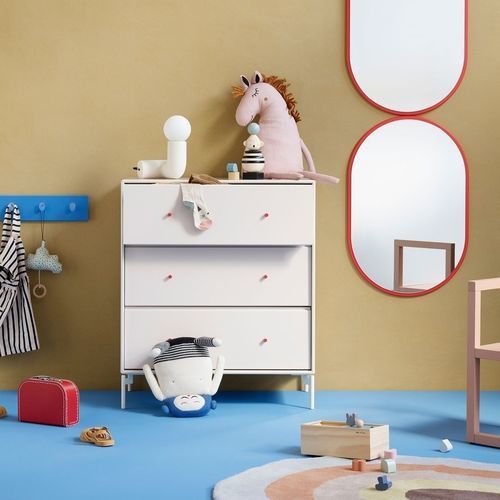 Moderne Kommode - CARRY - Montana Furniture - lackiertes MDF / rechteckig / mit Rollen