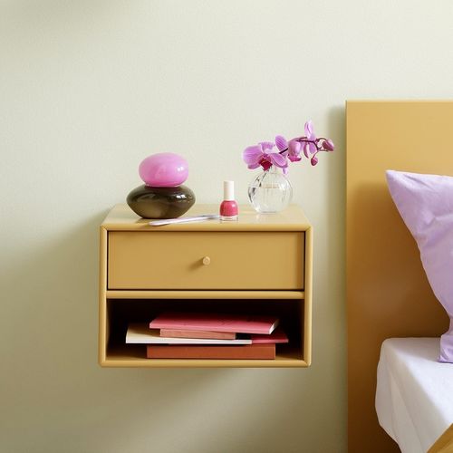 Moderner Nachttisch - DASH - Montana Furniture - lackiertes MDF / Gestell aus lackiertem MDF / rechteckig