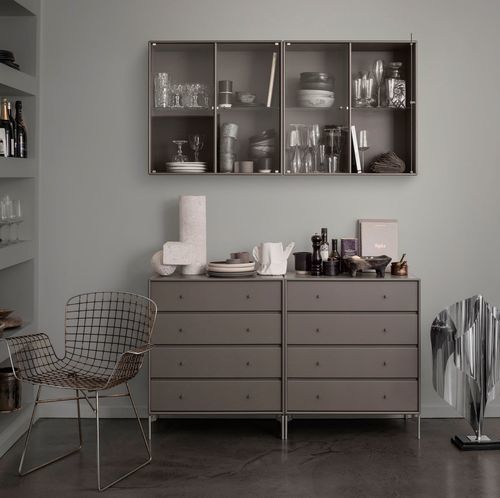 Moderne Kommode - 1125 - Montana Furniture - lackiertes MDF / rechteckig / mit Rollen