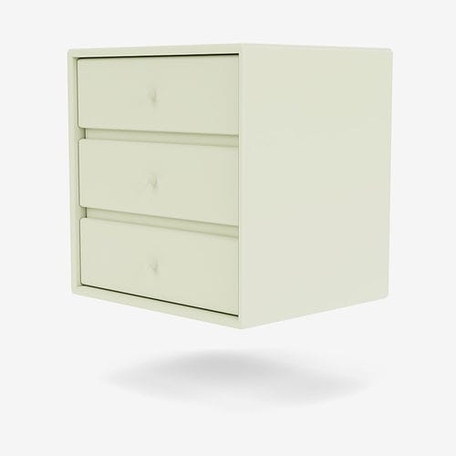 Moderner Nachttisch - 6261 - Montana Furniture - lackiertes MDF / rechteckig / mit Schublade