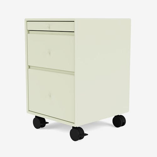 Schreibtischcontainer / lackiertes MDF - 4271 - Montana Furniture - mit 3 Schubladen / auf Rollen