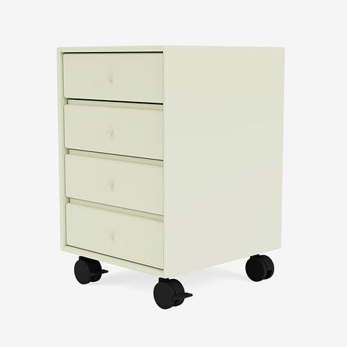 Schreibtischcontainer / lackiertes MDF - 4165 - Montana Furniture - mit 4 Schubladen / auf Rollen
