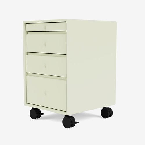 Schreibtischcontainer / lackiertes MDF - 4269 - Montana Furniture - mit 4 Schubladen / auf Rollen