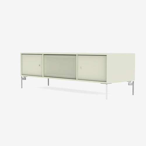 Modernes Fernsehmöbel - VJ17 - Montana Furniture - mit integriertem Stauraum / mit Rollen / lackiertes MDF