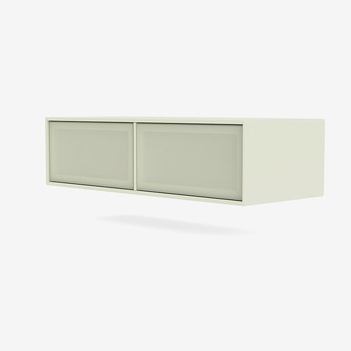 Modernes Fernsehmöbel - VL12 - Montana Furniture - lowboard / mit 2 Türen / lackiertes MDF