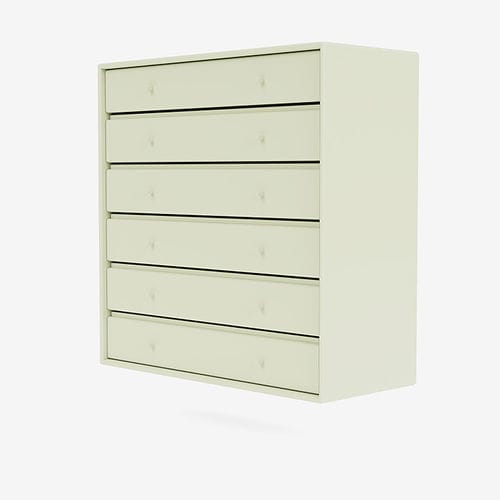 Moderne Kommode - 1122 - Montana Furniture - lackiertes MDF / mit Rollen / wandmontiert