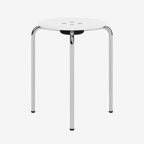 Moderner Hocker - Kevi 2051 - Montana Furniture - Eiche / Kiefer / Gestell aus lackiertem Metall