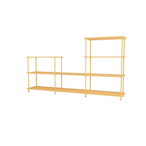 Modernes Regal - Free 312000 - Montana Furniture - lackiertes MDF / lackiertes Metall / weiß