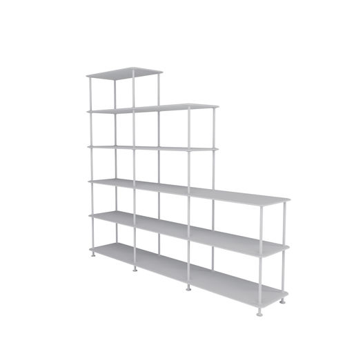 Modernes Regal - Free 542000 - Montana Furniture - lackiertes MDF / lackiertes Metall / weiß