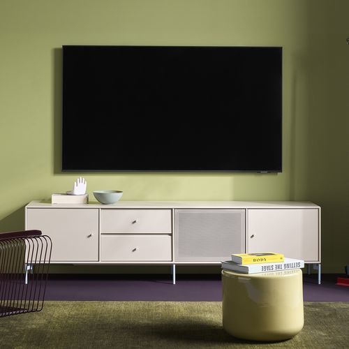Modernes Fernsehmöbel - OCTAVE VIII - Montana Furniture - lowboard / mit Schubladen / lackiertes MDF