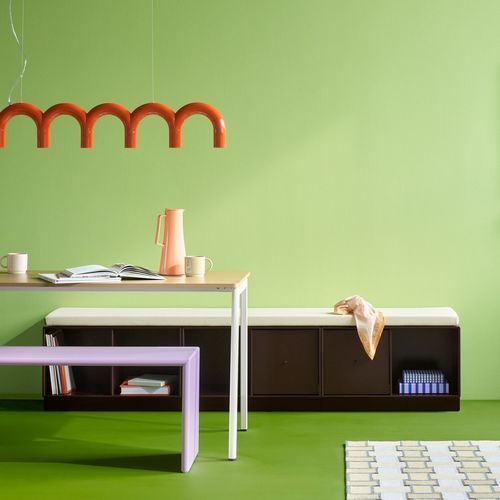 Moderne Bank - REST III  - Montana Furniture - lackiertes MDF / ohne Rückenlehne / ohne Armlehnen