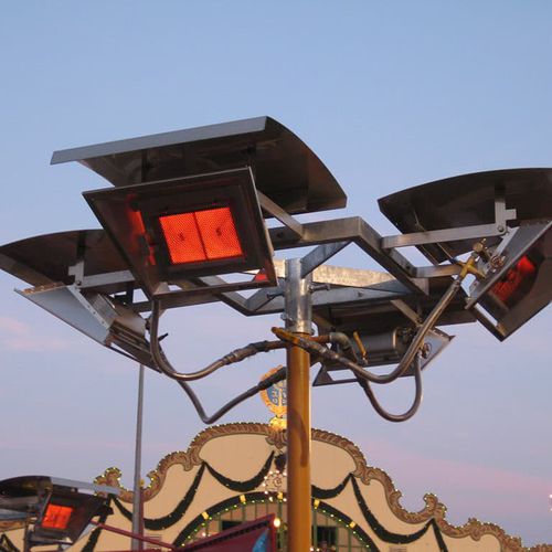 Wandmontierter Infrarot-Terrassenheizer - LUNA / TERRAS - Schwank GmbH - Gas