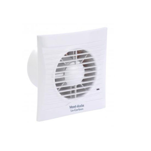 Ventilator für Abzug - LO-CARBON SILHOUETTE 100 / SELV SERIES - VENT-AXIA - wandmontiert / Fenster / Unterputz