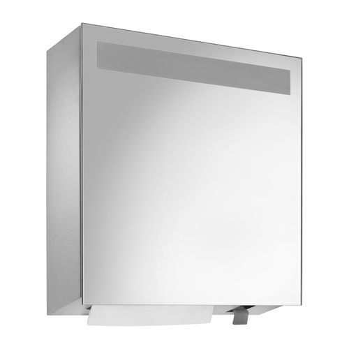 Badezimmerschrank mit Spiegel / mit Papierspender - WP600-5 - ERNST WAGNER GmbH & Co. KG - mit Seifenspender / modern / für Privatgebrauch
