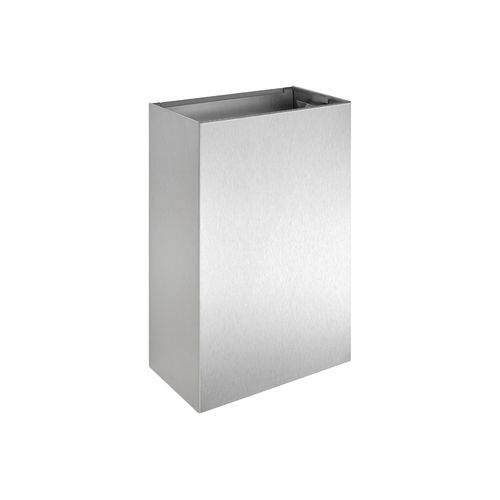 Wandmontierter Abfallbehälter - WH15 - ERNST WAGNER GmbH & Co. KG - hängend / Edelstahl / ohne Deckel