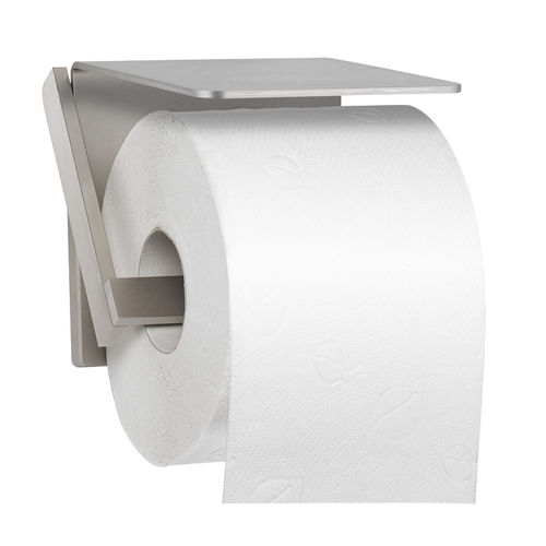 Wandmontierter WC-Rollenhalter - AC755 - ERNST WAGNER GmbH & Co. KG - Edelstahl / weiß / für Gewerbegebrauch