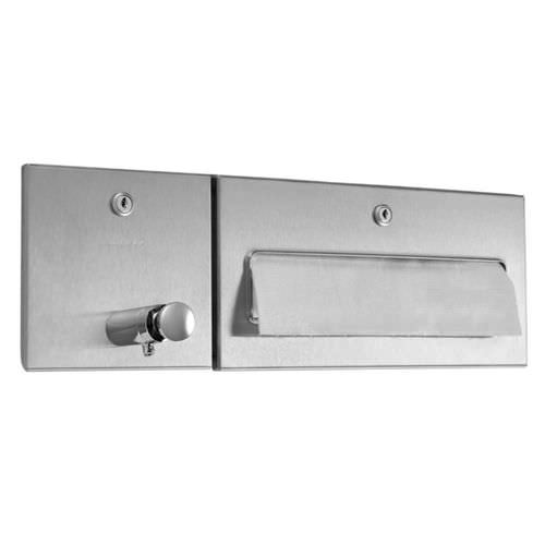 Handtuchspender-Kombinationseinheit - WP506 - ERNST WAGNER GmbH & Co. KG - Seifenspender / Einbau / Edelstahl