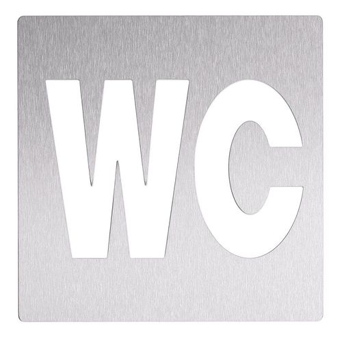 Tür-Piktogramm / Edelstahl - AC404 - ERNST WAGNER GmbH & Co. KG - zum Kleben / doppelseitig / für sanitäre Anlagen
