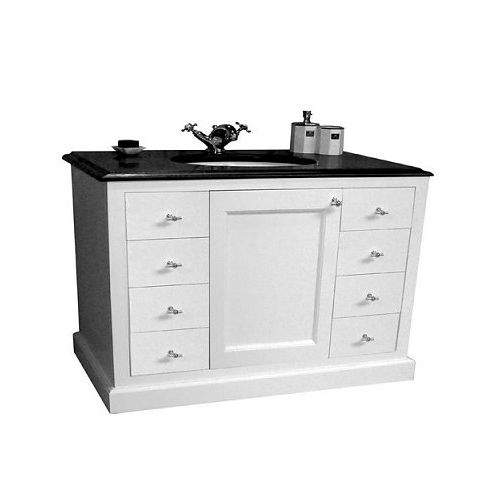 Freistehender Waschtisch-Unterschrank - CLASSIC BATHROOM CABINET CARLINGFORD 120CM - Windsor Bathroom Company - Massivholz / klassisch / mit Schubladen